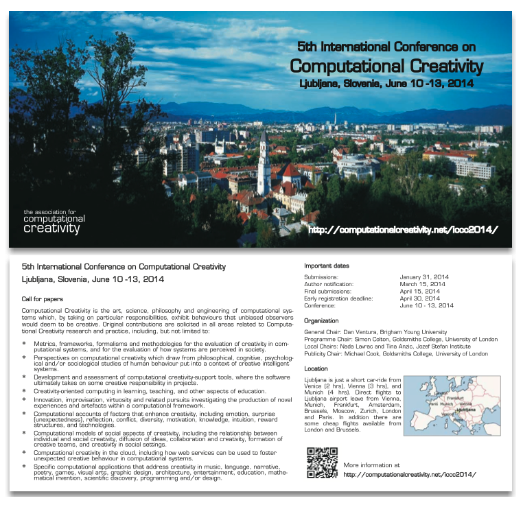 ICCC 2014 | The Fifth International Conference On Computational Creativity